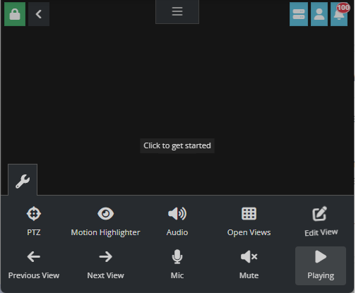 Agent DVR interface